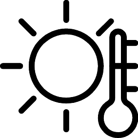 Heiße Temperatur